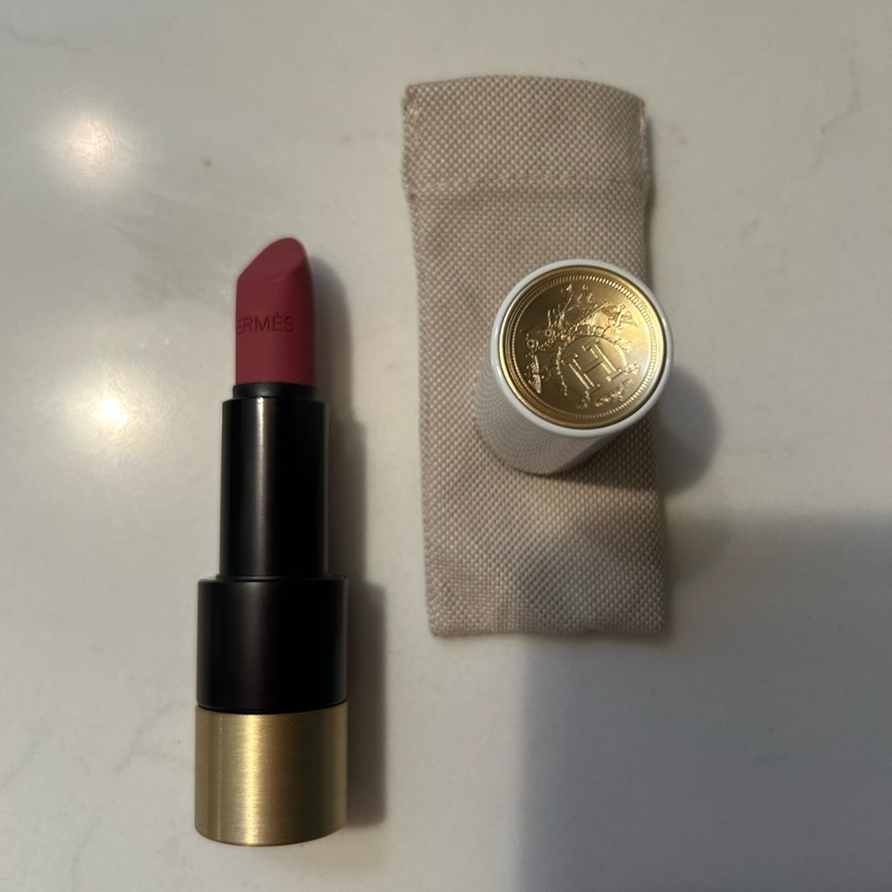 HERMÈS Rouge Hermès Matte Lipstick 48 Rose Boise - used 3 times